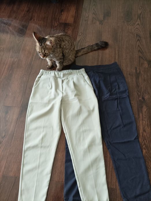 Брюки летные и осенние фирма Котон  почти новая разм 34 36