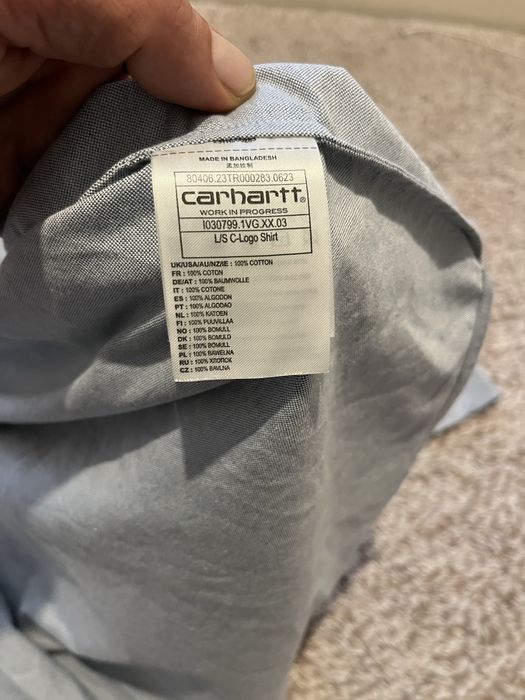 Carhartt Logo Shirt-оригинална мъжка риза