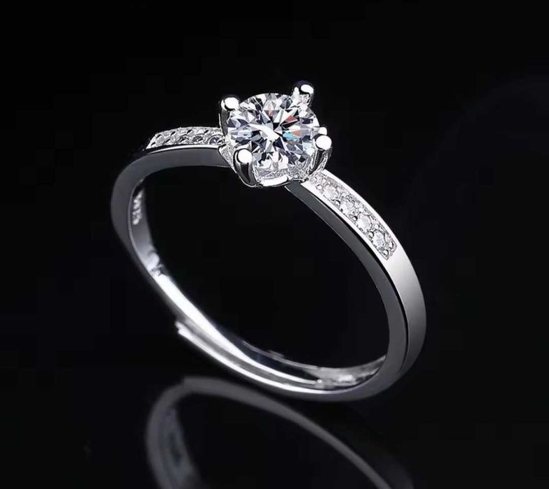 Годежен пръстен сребърен пръстен годеж