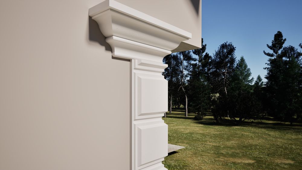 Profile decorative fatada - bosaje de colt