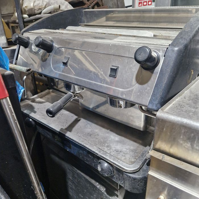 Espresor cafea 2 brate, servisat, din inox