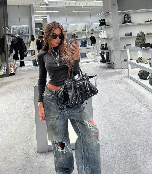 Дънки loewe balenciaga chrome hearts