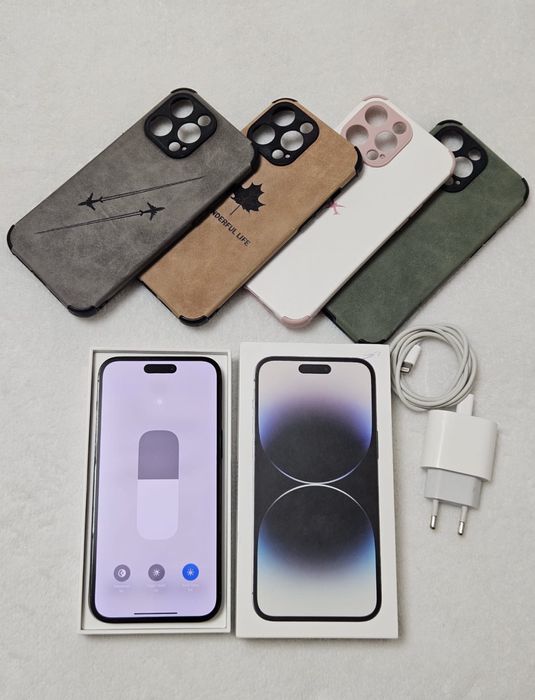 iPhone 14 PRO MAX, Space Black, 87% bateria, 128 gb, Stare foarte buna