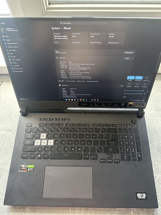 Laptop Asus Rog Strix G17 G713ic-hx010