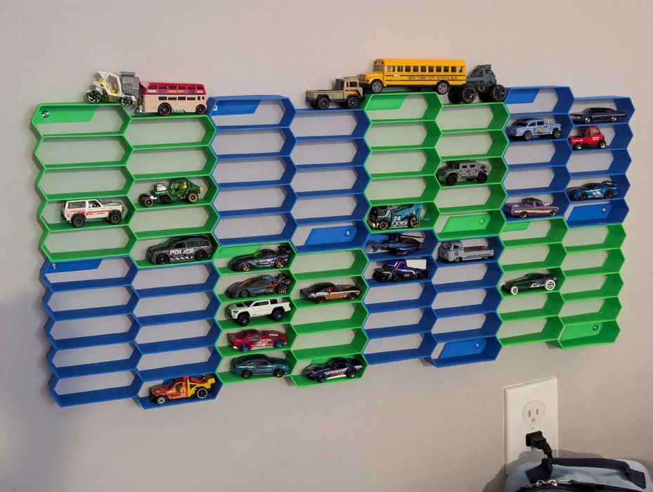 Raft Hexagonal Hot Wheels – Set limitat | 10 poziții / raft