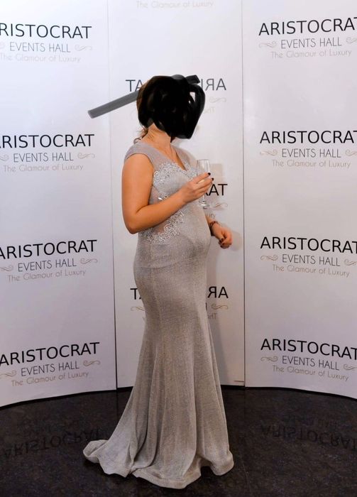 Rochie de seară argintie