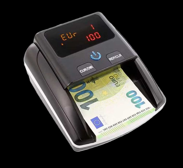 Детектор за фалшиви банкноти с ЕЦБ сертификация 12 месеца Гаранция