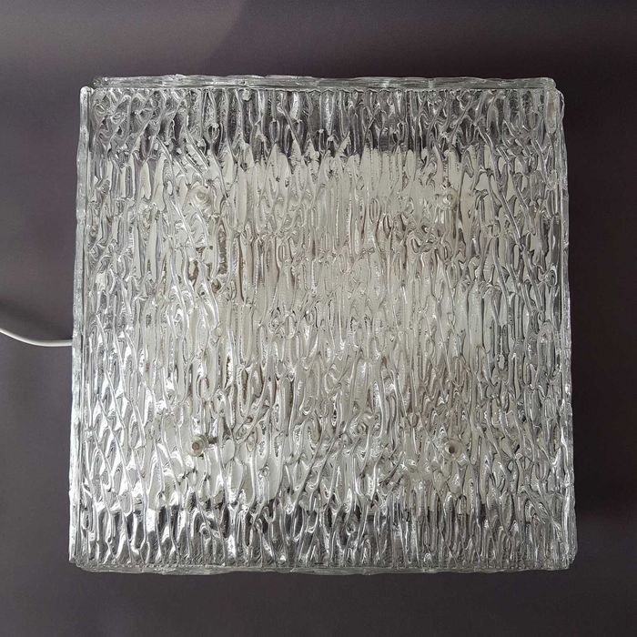 Kalmar Franken plafonieră lustră cristal ice glass Space Age Art Deco