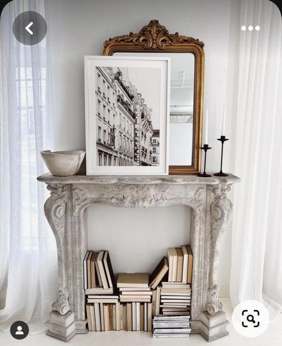 Декоративный камин из гипса