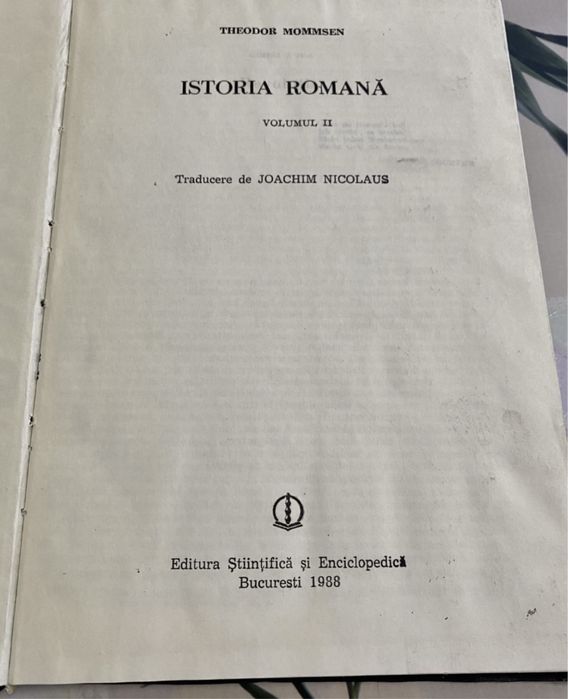 Theodor Mommsen-Istoria romana vol. II 1988
