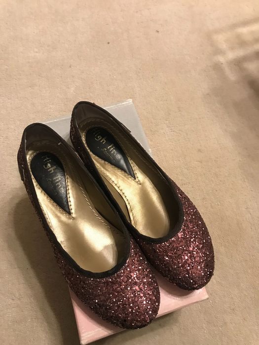 Balerini glitter, căptușeala piele sintetica, mărimea 37