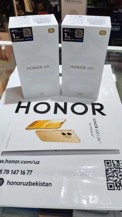 Honor 600 lite 5g New 2026 Aksiya Orginal Uzimei