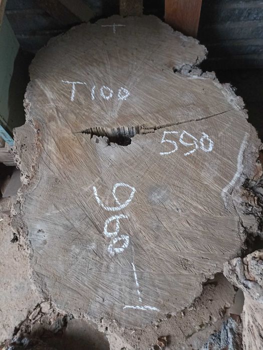 Карагач пиломатериал, торцевые спилы