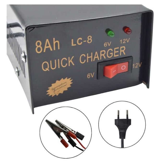 Mini redresor LC8 baterii motociclete/ATV 8Ah, 6/12V