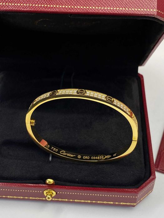 Brățară Cartier LOVE 16 Gold 750 Slim Diamond