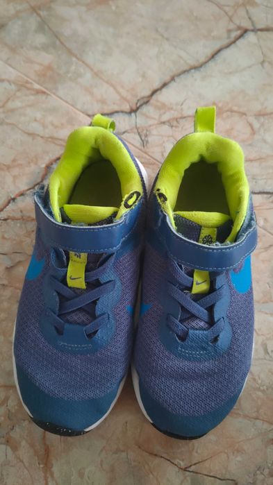 Nike  Revolution 6 с велкро, Тъмносин, Лайм зелено