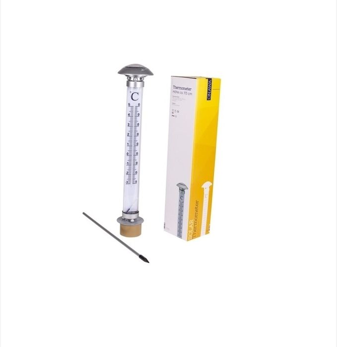 Termometru solar XXL,led, de gradina, 113cm