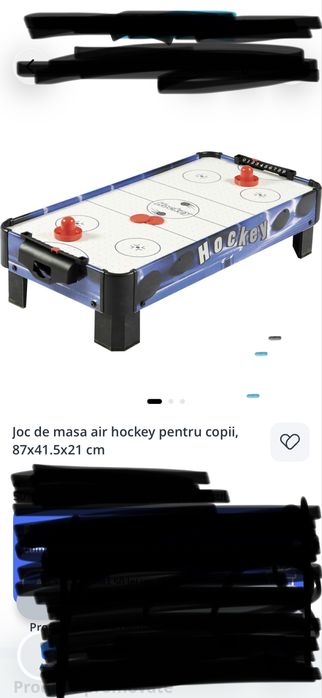 Joc de masa air hockey pentru copii, 87×41.5x21 cm