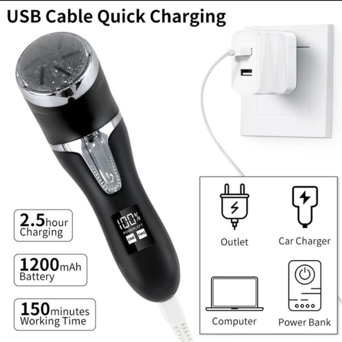 Пила пемза електрическа за пети и мазоли мъже и жени