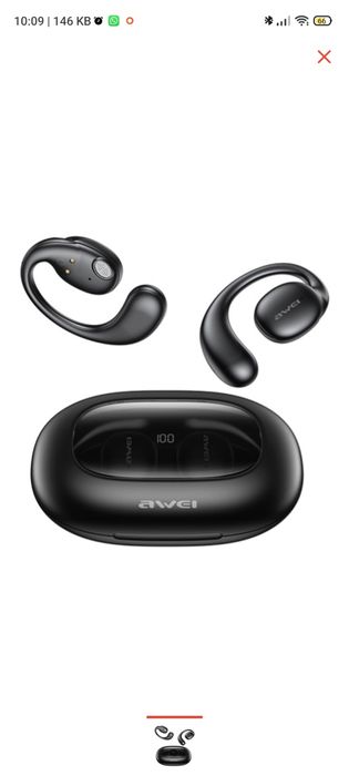 Продам наушники Awei T80 черные