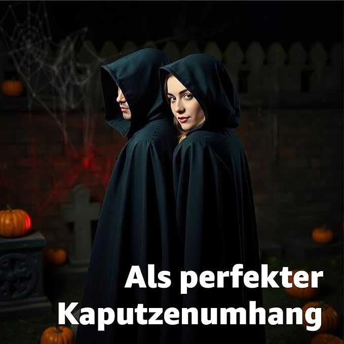 Pelerina/ costum Halloween PREMIUM, BLACK, REDUS de la 150RON