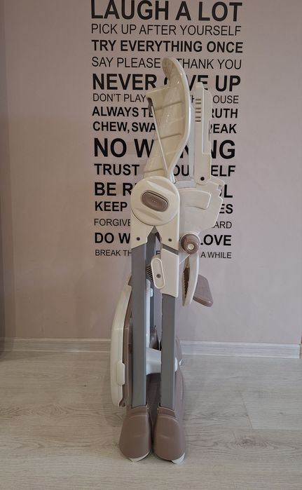 Детски стол за хранене Cangaroo PARTY MIX, Бежов, 6+