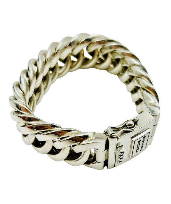 СBuddha to buddha armband 080 chain big e унисекс сребърна гривна