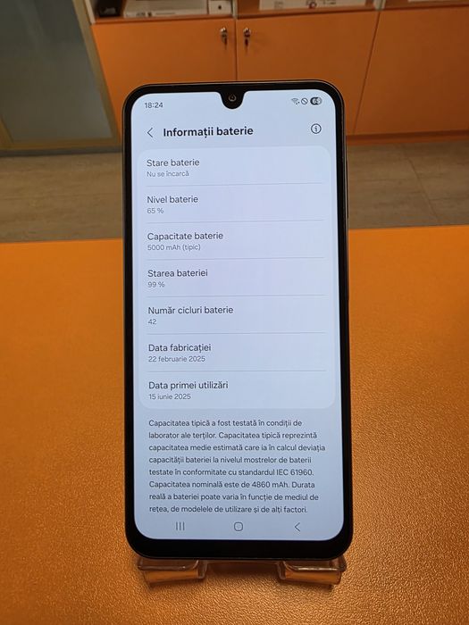 Samsung A26 5G 128gb 6gb ram Black resigilat factura garantie bonus