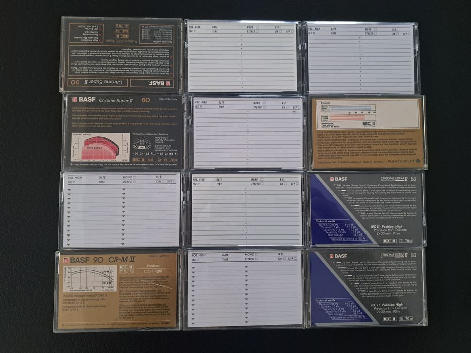 casete audio Basf Agfa Tdk Raks Sony