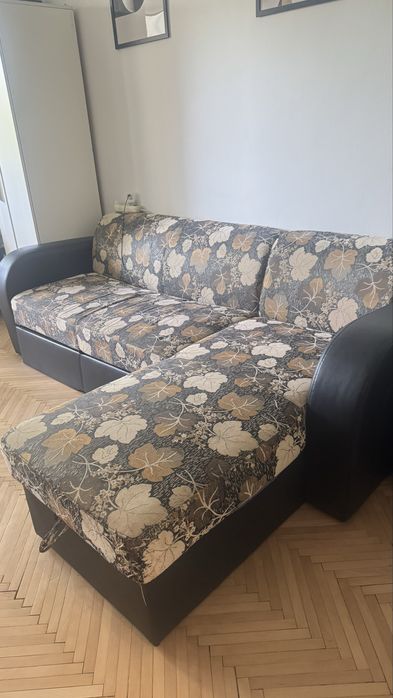 Canapea extensibilă de colț cu ladă depozitare – 230x160 cm