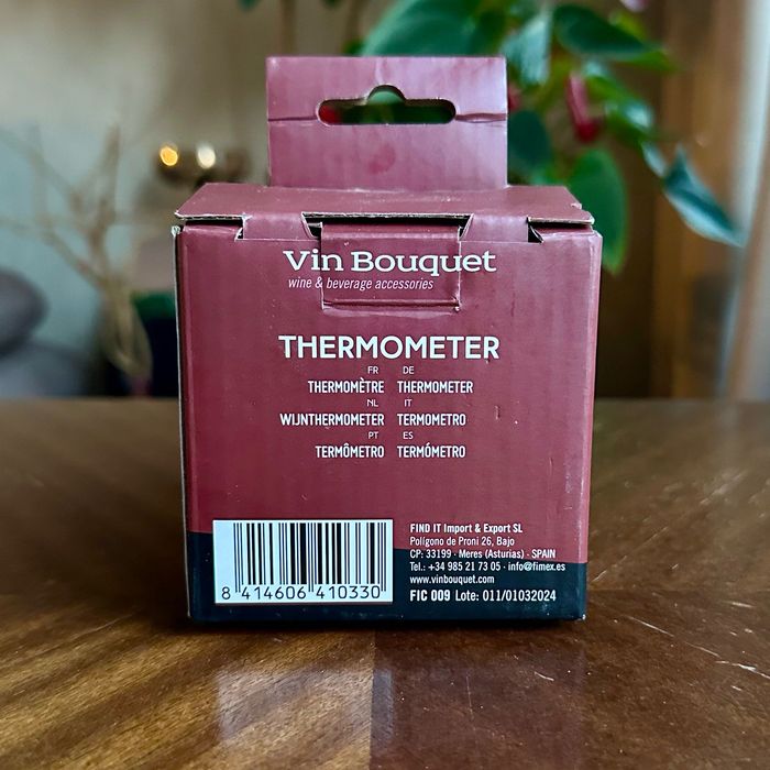 Термометър за вино със сензор Vin Bouquet. Чисто нов.