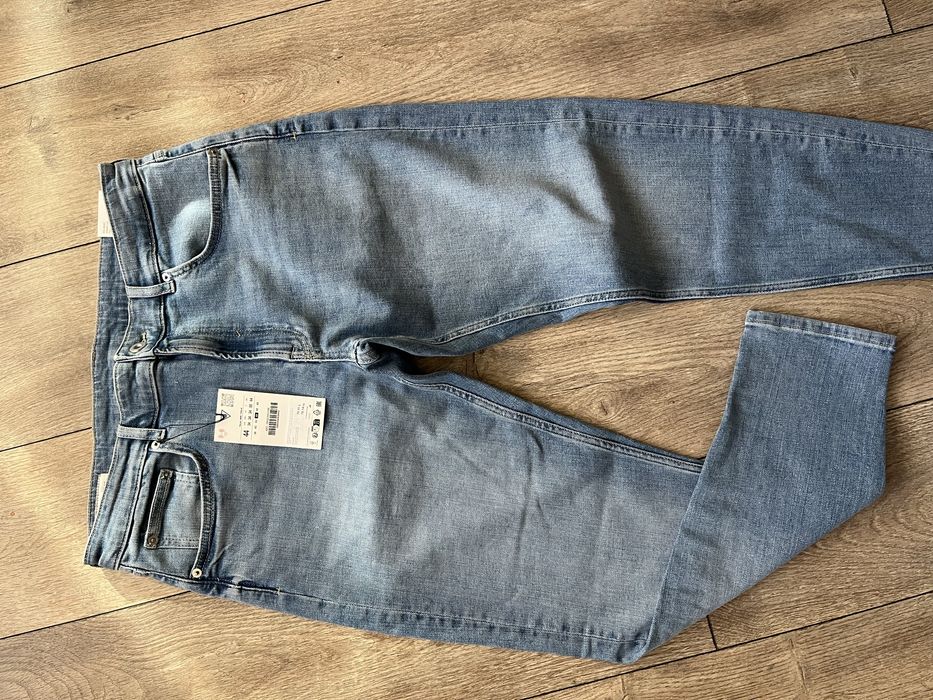 ZARA - Mid Waist Skinny Leg- Нови дънки размер 34 / Оригинал