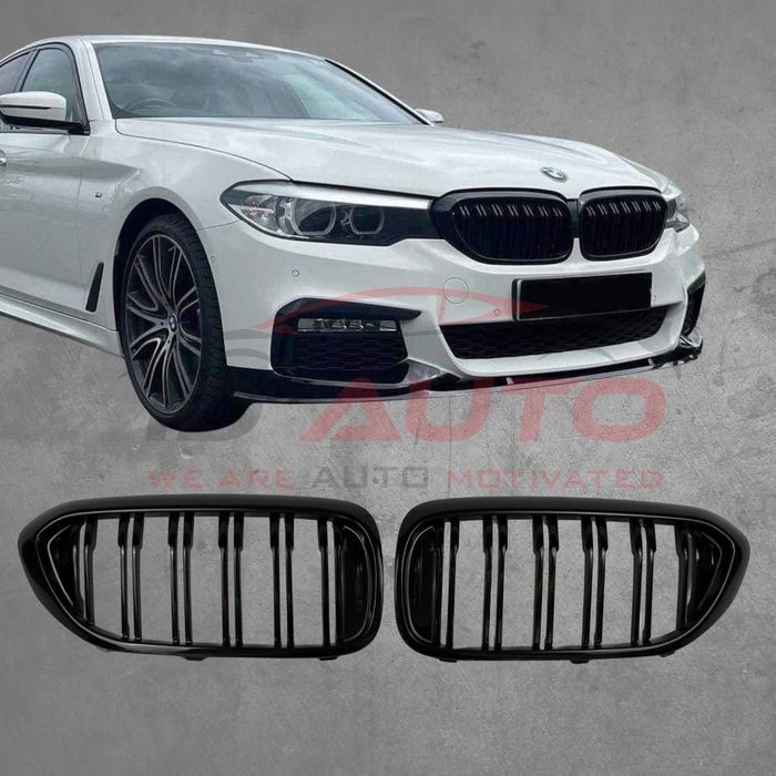 Двойни бъбреци за BMW G30 / G31 (17–20) M дизайн, Черен гланц, решетки