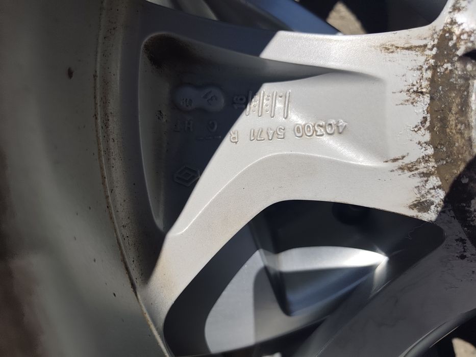 16" оригинални алуминиеви джанти за Renault Captur Clio/Nissan/Dacia.