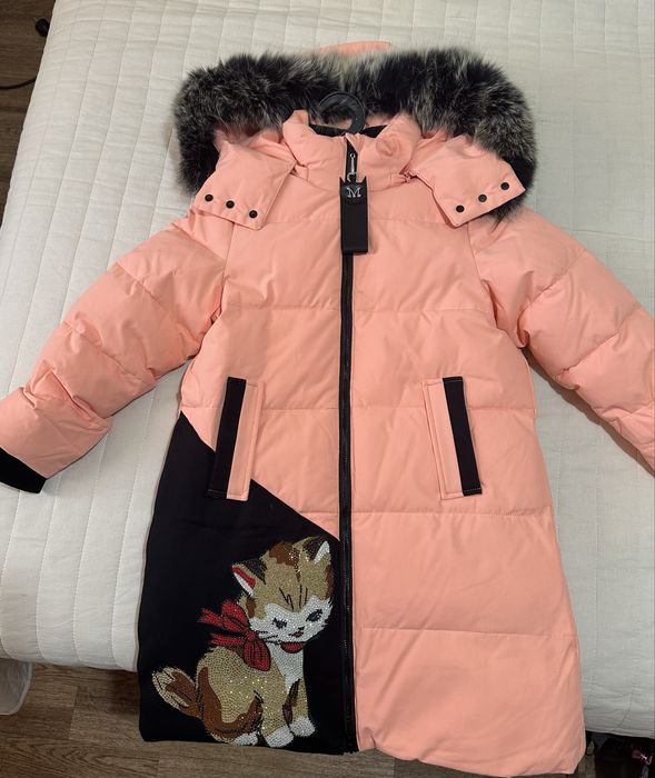 Зимняя куртка на девочку 128 см