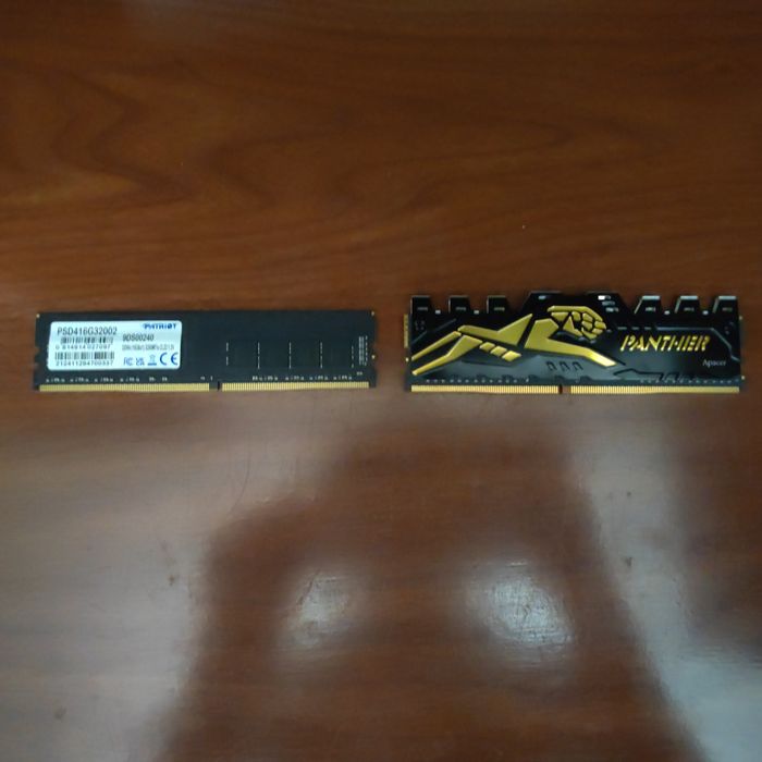 ОЗУ ddr4 16 db 3200 и 8 gb 2666