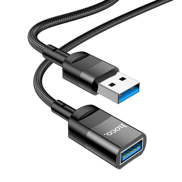 USB удлинитель hoco 1.2 м, USB папа USB мама