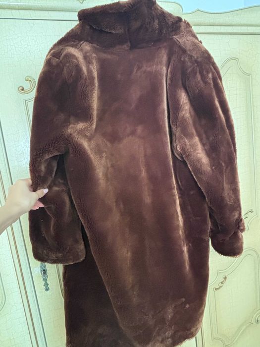 Albatros Made in Italy луксозно дълго дамско палто Ecologic Fur -- M/L, като ново