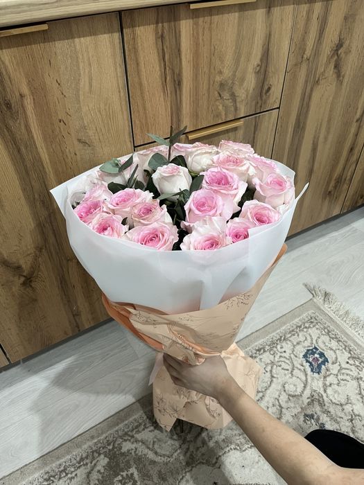 21шт, свежий розы