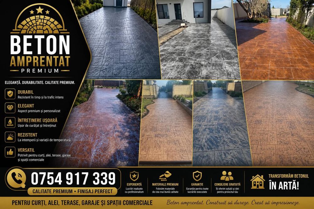 Beton Amprentat -Calitate si Eleganță la cel mai bun preț