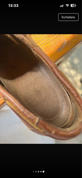Pantofi bărbătești Polo din piele maro – foarte comozi
