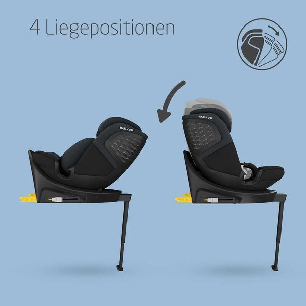 Детско Столче за Кола Maxi Cosi Emerald 360 S, i-Size, 2 години Гаранция, 0-36 кг, 360 Ротационна Система, G-CELL, Черно или Сиво, Ново