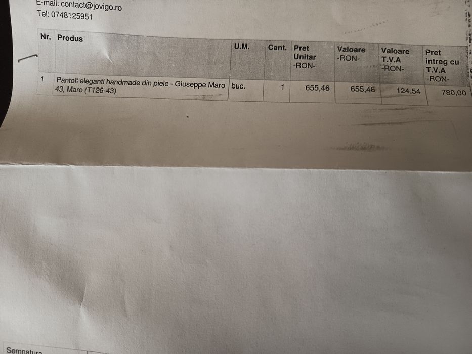 Pantofi barbati eleganti handmade piele naturala Jovigo, 43, ca noi