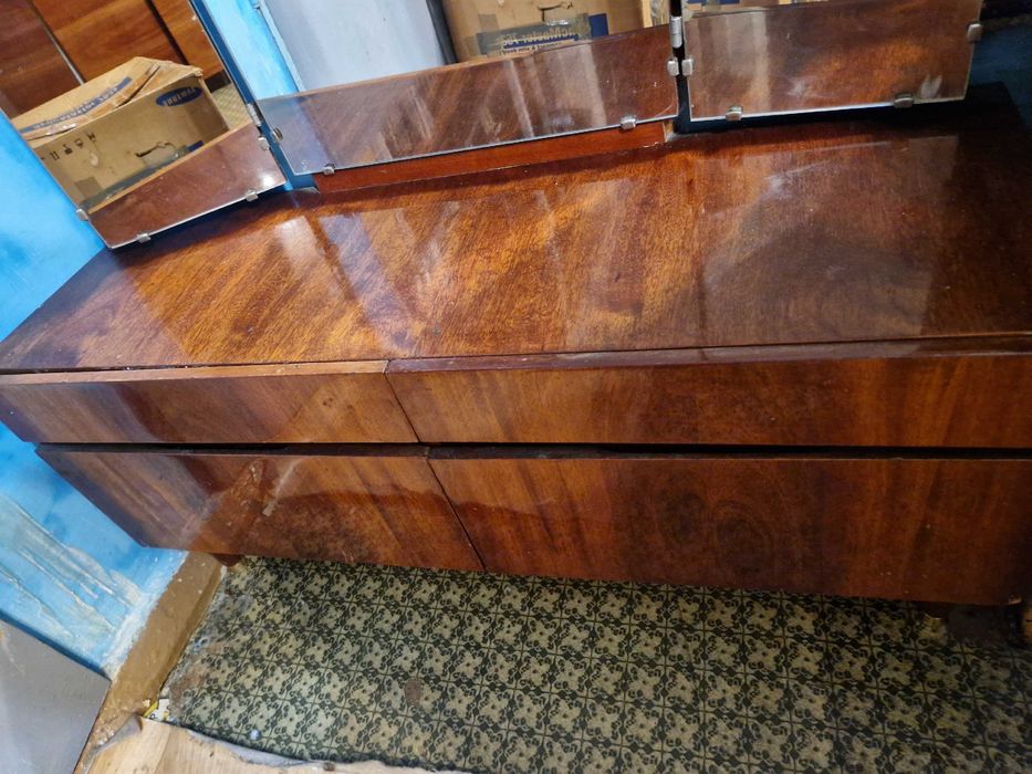 трюмо советское времен СССР с зеркалами и ящичками