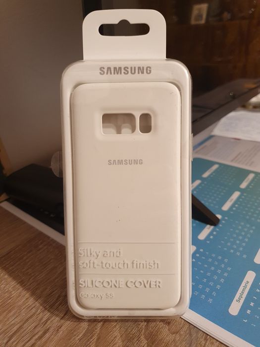 Husă Originală Samsung S8 varianta white/albă
