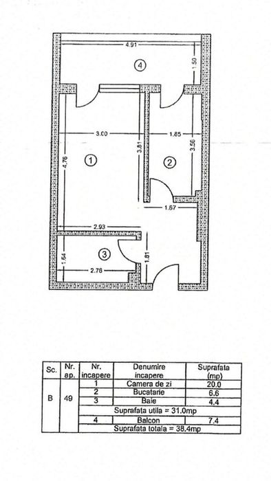 Berceni-Metrou Berceni-Garsoniera decomandata-mobilata/utilata