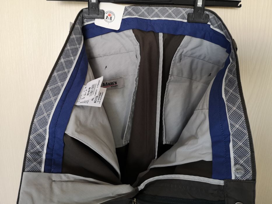 Pantaloni casual barbati Adam's by Secuiana, noi, 98% bumbac