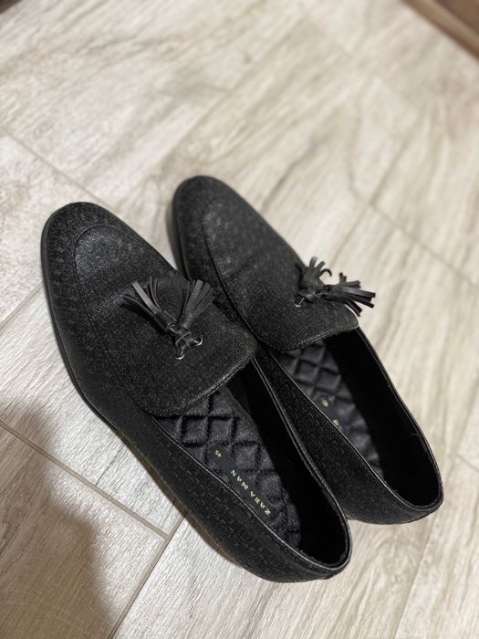 Мокасини Zara Man - черен цвят