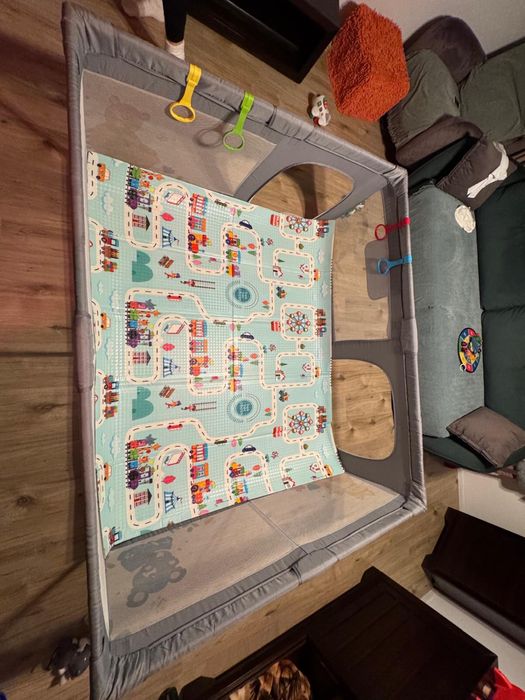 Tarc de Joaca pentru Bebelusi si Copii + salteluta pliabila 180x150 cm