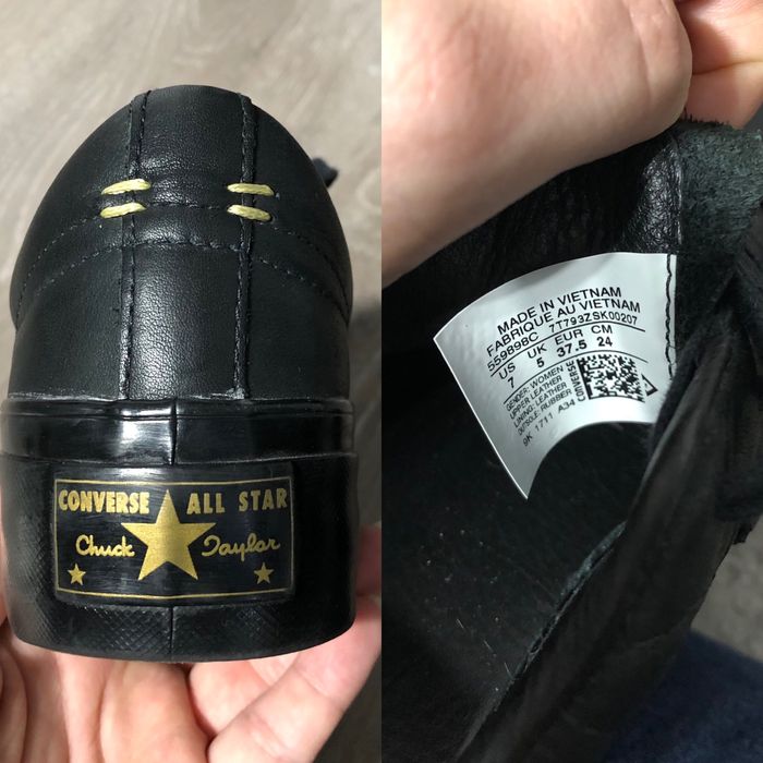 Tenisi talpa inalta converse all star din piele 37,5 conversi 37,5